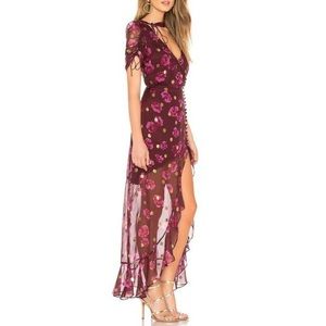 For Love and Lemons Maxi Dress size XS